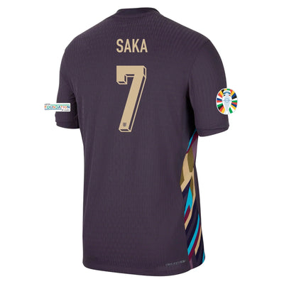 Camiseta SAKA #7 Inglaterra Segunda 2024/2025